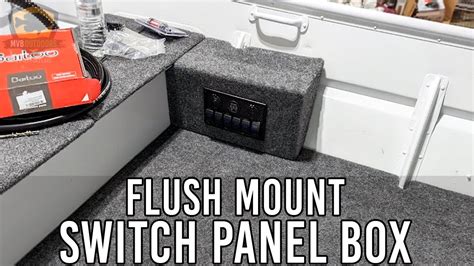 FLUSH MOUNT SWITCH PANEL BOX / FISH FINDER MOUNT 